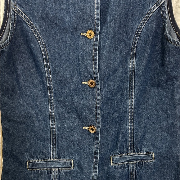 Commense Blue Denim Vest - Picture 2 of 11